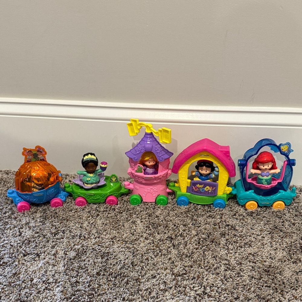 Magical Princess Train Set with Colorful Carriages